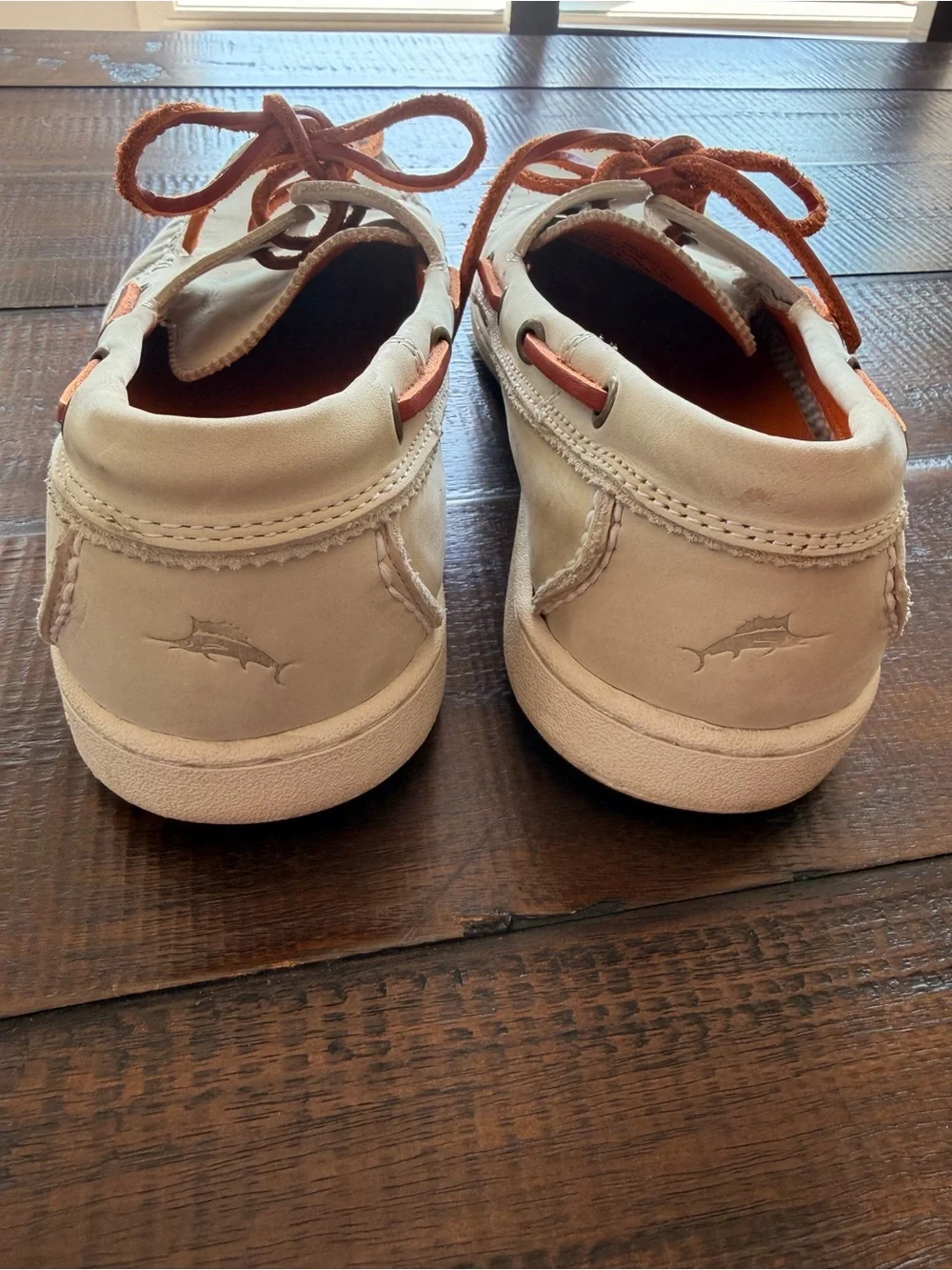 Tommy Bahama White Boat Shoes